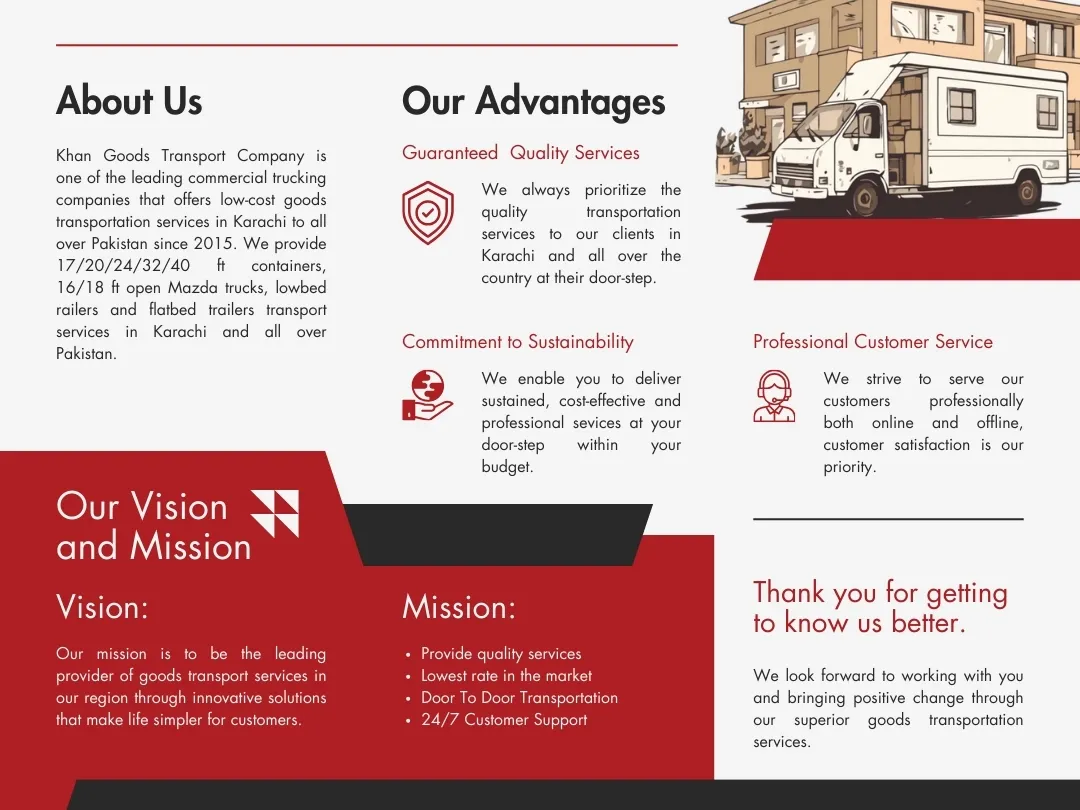 Truck transport services in Karachi